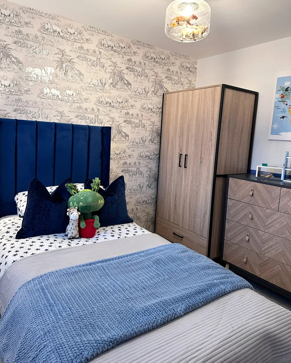 Kuscheldecke BJAS 200 x 220 cm Blau_983212
