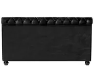 Bett mit Lattenrost Samtstoff AVALLON 180 x 200 cm Schwarz_694679