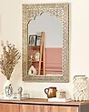 Wandspiegel PALI 60 cm 90 cm Metall Gold