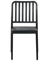 Gartenstuhl 4er Set SERSALE Kunststoff Schwarz_984928