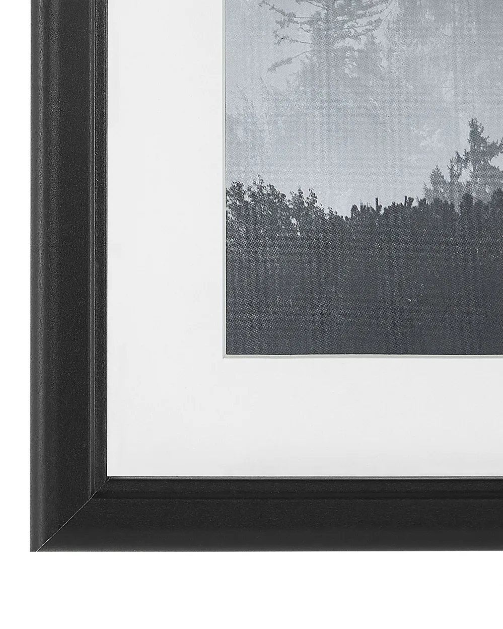 Set of 6 Photo Frames ZINARE Landscape Black_819487