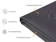 Regenschutzhülle CHUVA 255 cm 180 cm 70 cm Schwarz_1038846
