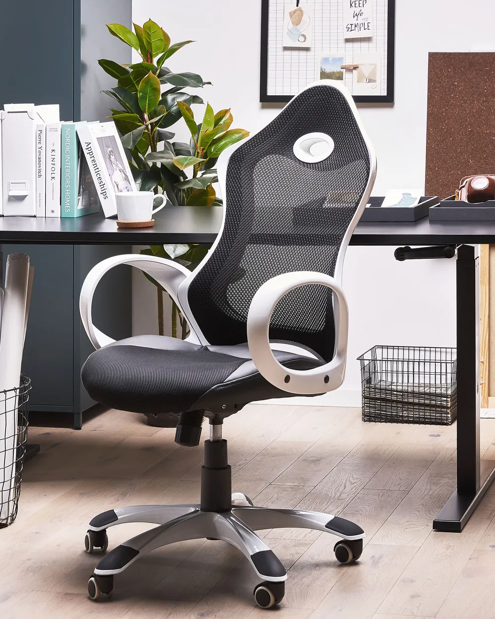 Bürostuhl iCHAIR Schwarz / Weiß