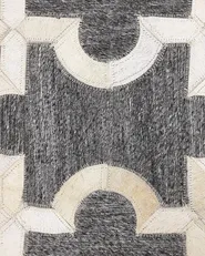 Rug YEDISU Dark Grey 140 x 200 cm Leather_780626