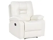 Sofa Set manuell verstellbar 4-Sitzer BERGEN Kunstleder Weiß_1064747