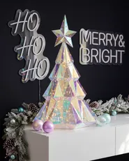 LED Dekoration UNUKA 40 cm Weihnachtsbaum Bunt_1142963