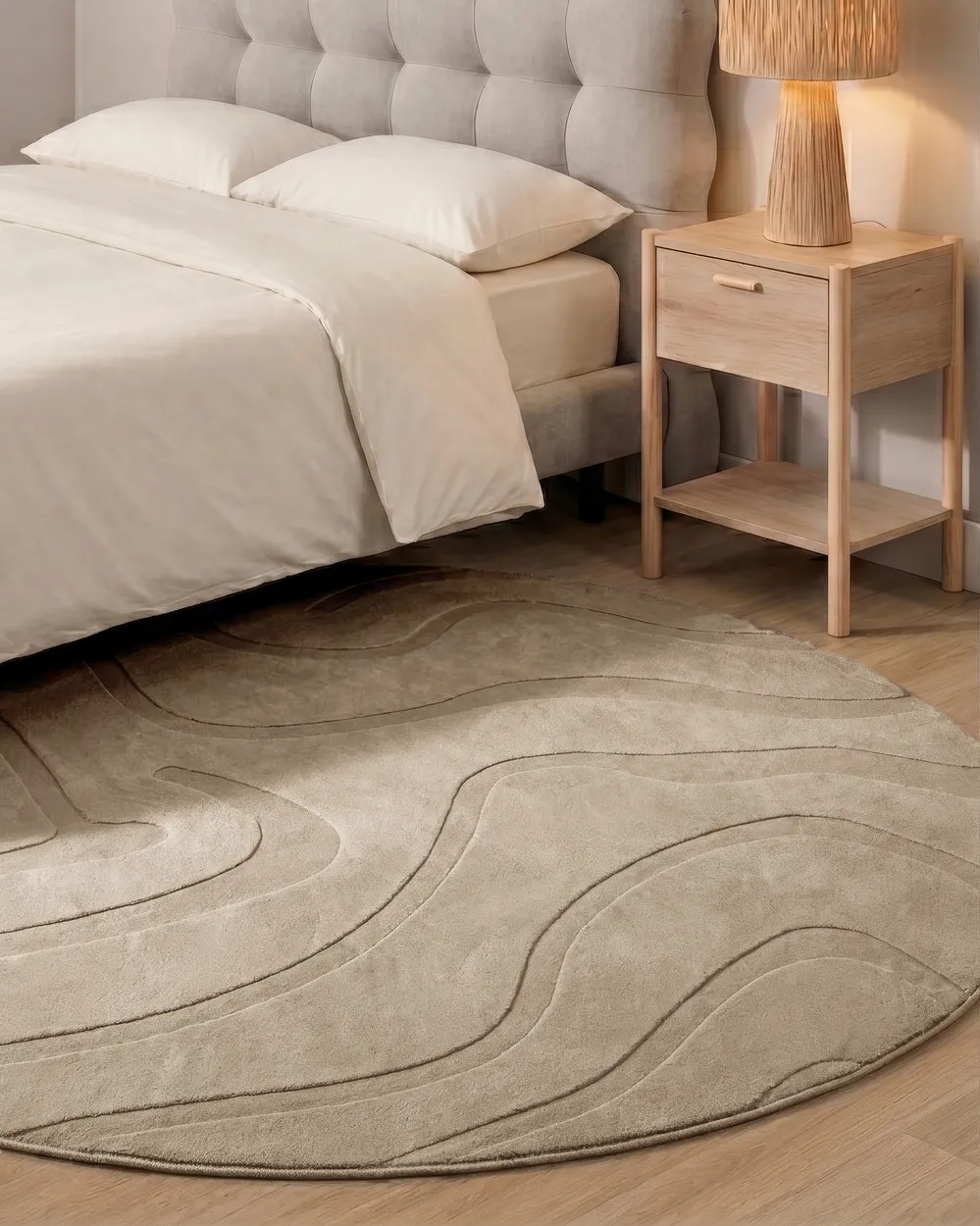 Teppich SELVORI Beige ø 160 cm