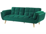 Sofa Bed 3 Seater ASBY Velvet Green_788035