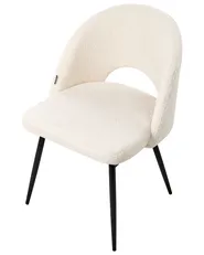 Esszimmerstuhl 2er Set ONAGA Bouclé Weiß_877462