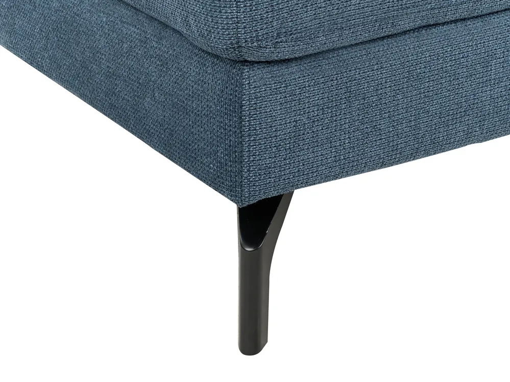 Ecksofa 4-Sitzer GLOSLI Chenillegewebe Blau rechtsseitig_915435