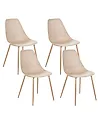 Esszimmerstuhl 4er Set HAZELTON Beige