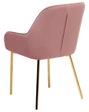 Set of 2 Dining Chairs LOVERNA Velvet Pink_963128