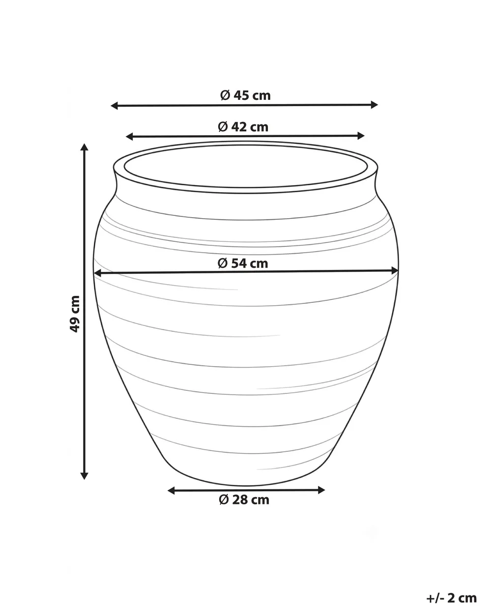 Blumenkübel THERISO 54 cm Dunkelgrün_1091806