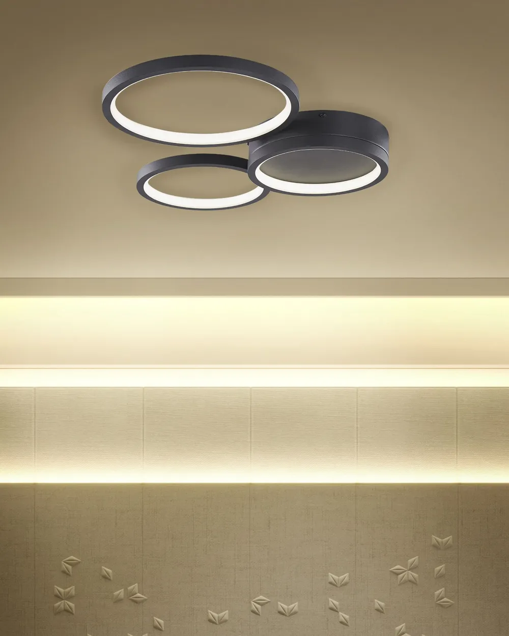 LED Deckenlampe AGNAT Metall Schwarz