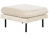 Ottomane VINTERBRO Samtstoff Hellbeige