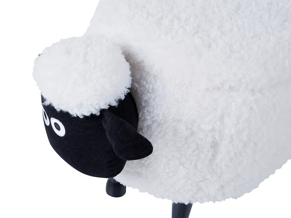 Tierhocker mit Stauraum SHEEP Schaf Stoff Weiß_852395