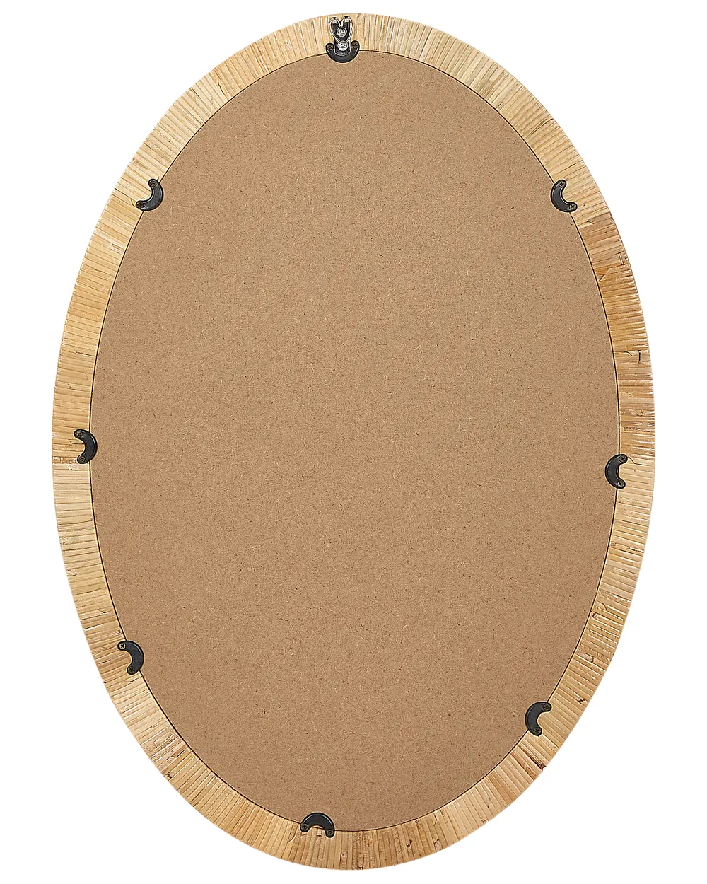 Wandspiegel FOISSY 50 cm 70 cm Rattan Naturfarben_938872
