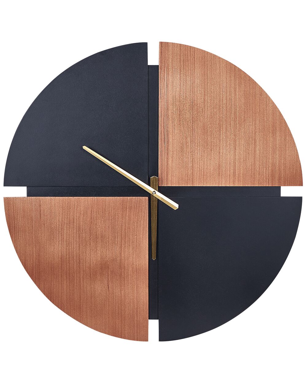 Wandklok ARAMON 60 cm Bruin/zwart