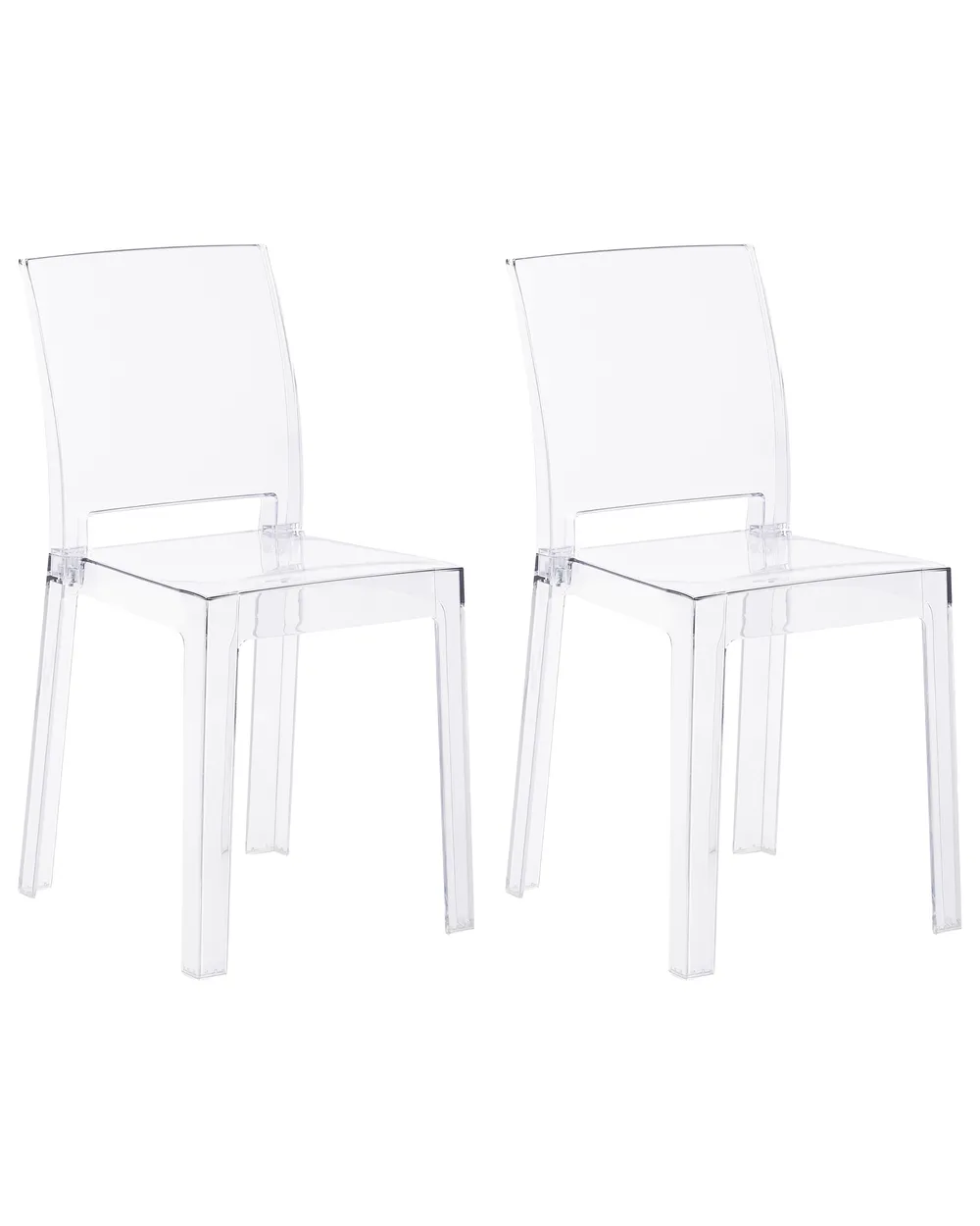 Esszimmerstuhl 2er Set WESTBRIDGE Transparent