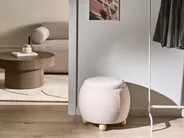 Pouf mit Stauraum ANNABELLA Bouclé Hellbeige_1032728