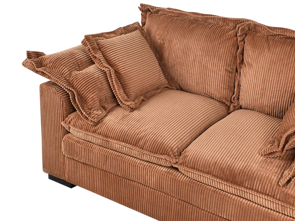 Sofa 2 Seater TIRRO Corduroy Brown_971145