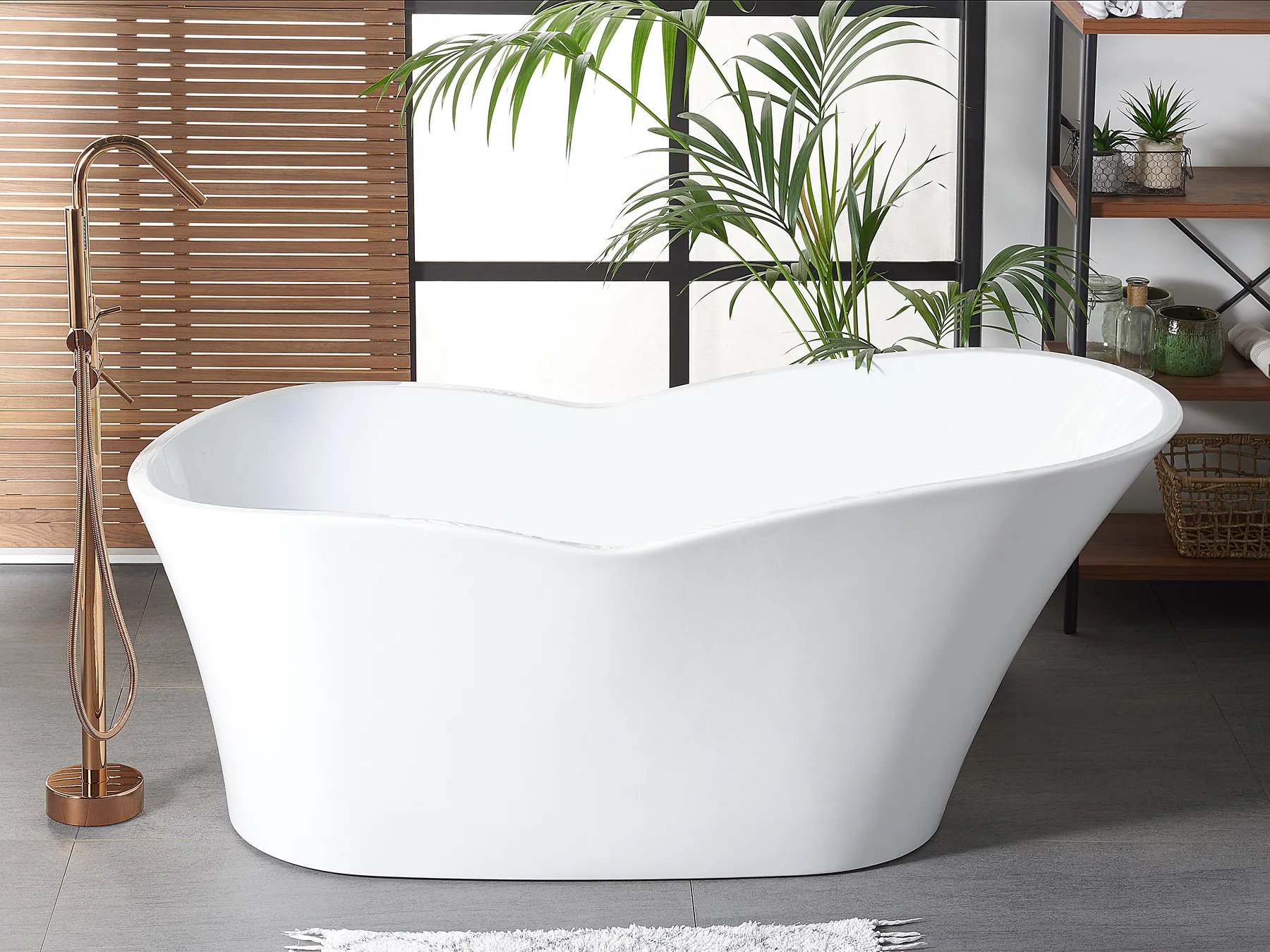 Freestanding Bathtub DULCINA 1700 x 800 mm White_765317