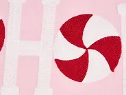 Set van 3 sierkussens VELLYN 30 x 50 cm 45 x 45 cm Roze kerstmotief_1164701