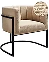 Sessel LARVIK Bouclé Beige