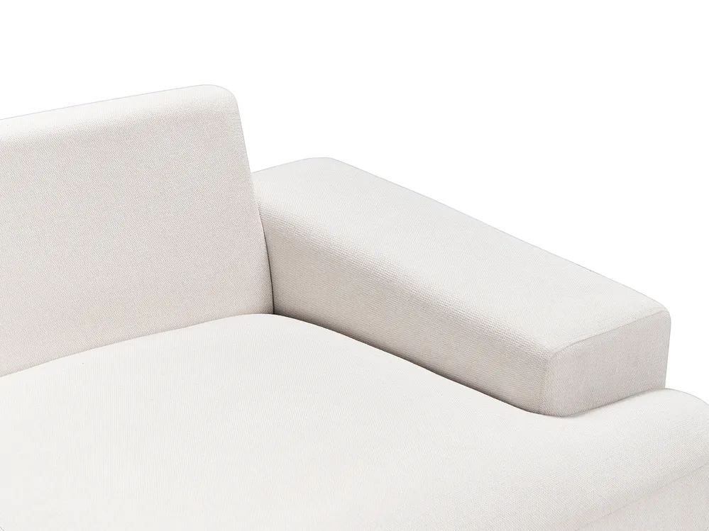 Ecksofa 4-Sitzer MARIFERD Stoff Hellbeige rechtsseitig_903191