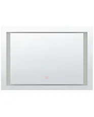 LED-Badezimmer-Spiegel EYRE 80 cm 60 cm Silber_748413