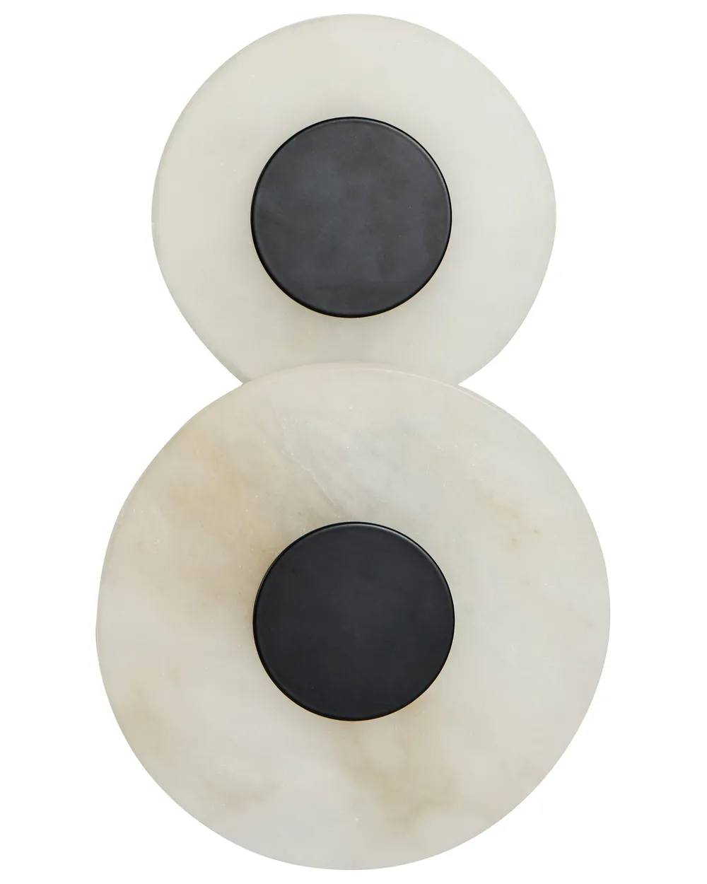 Set of 2 Wall Lamps YTHAN LED Marble White_1103769
