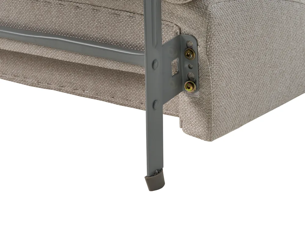 Schlafsofa 2-Sitzer ISHOJ Stoff Hellbeige_939961