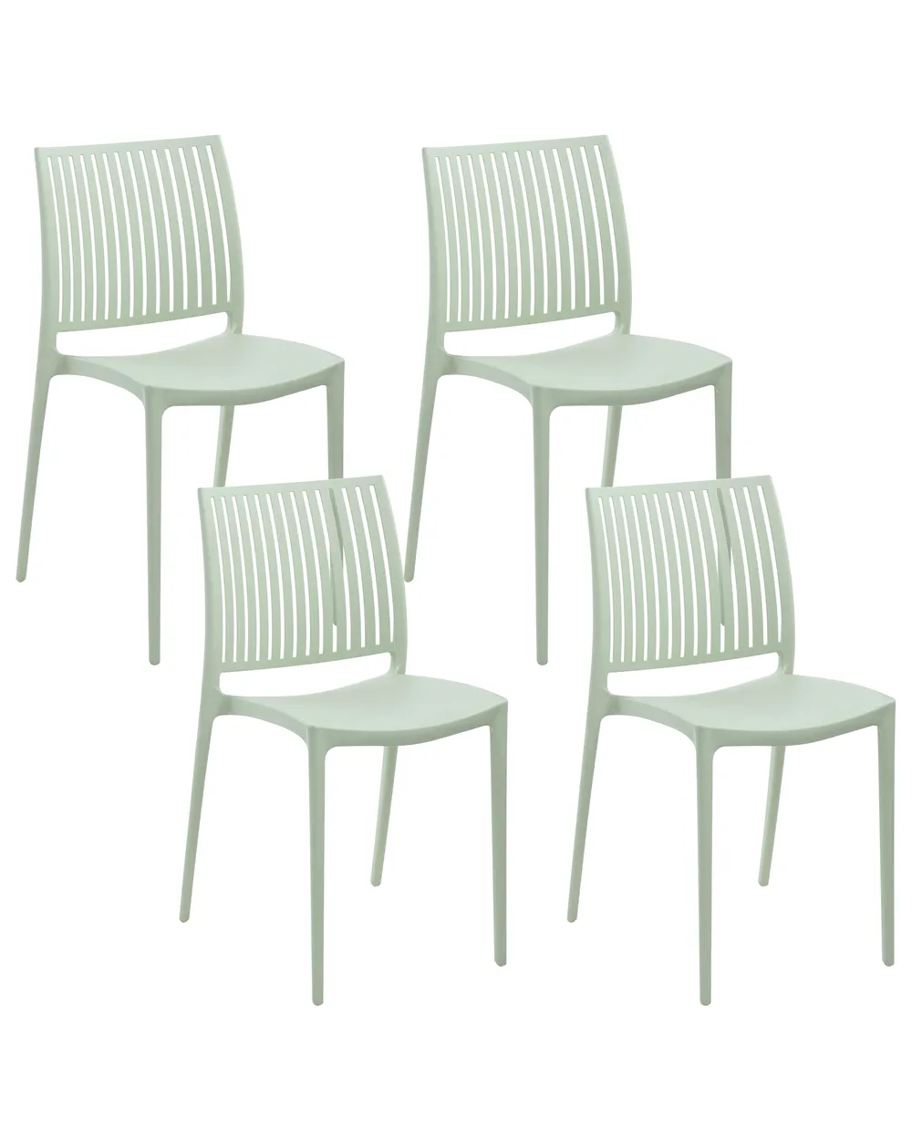 Gartenstuhl 4er Set ILLUMANI Hellgrün_1077494