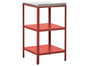 Outdoor Kitchen Island VILAMA Red Metal_1052167
