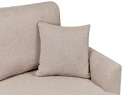 Eckschlafsofa 3-Sitzer NASSJO mit Stauraum Kunstleinen Hellbraun linksseitig_999841