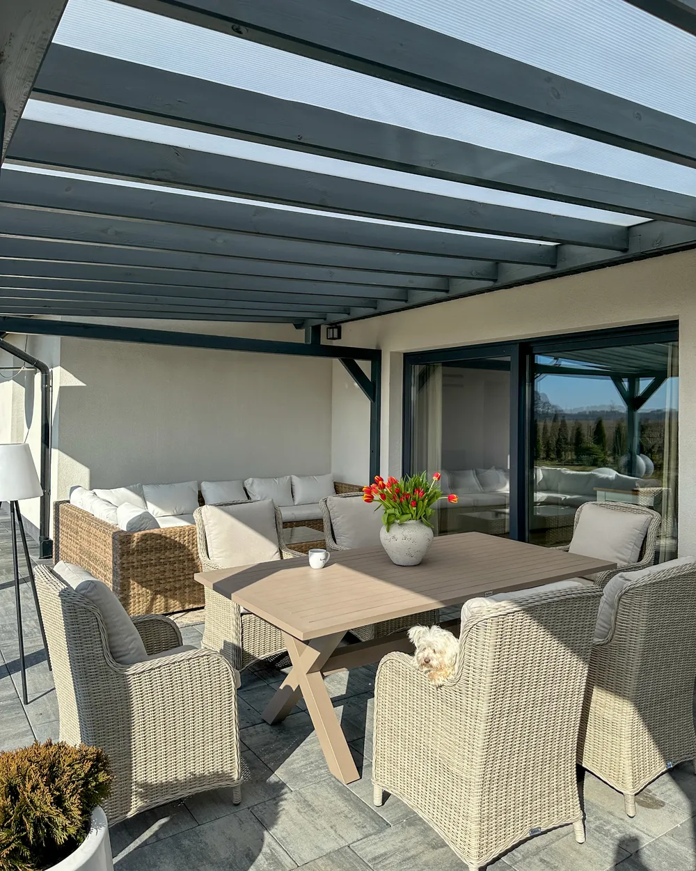 Gartensessel 2er Set CASCAIS Polyrattan Beige_1065693