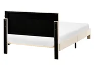 Bett mit Schubladen LONZAC Samtstoff Beige 120 x 200 cm_1014607