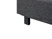 Bett mit Lattenrost Stoff ALBI 140 x 200 cm Grau_964560