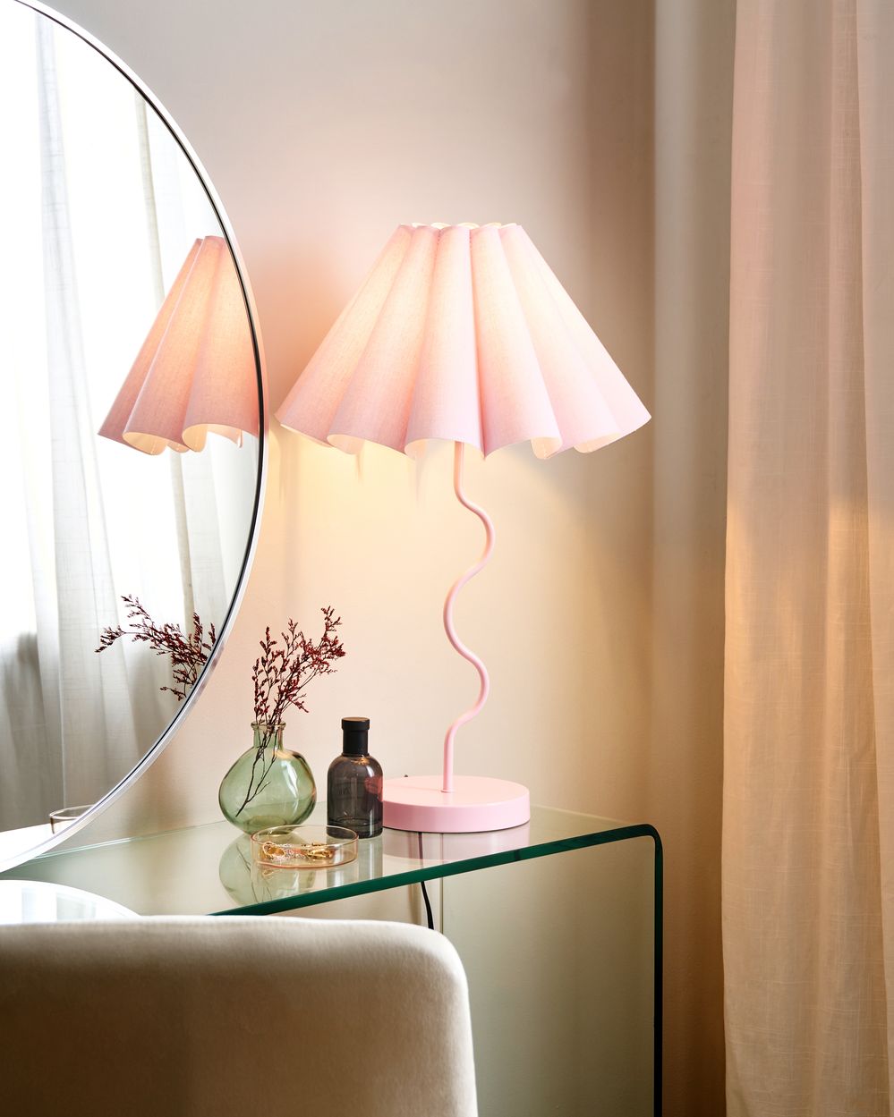 Tischlampe MASUMU Rosa