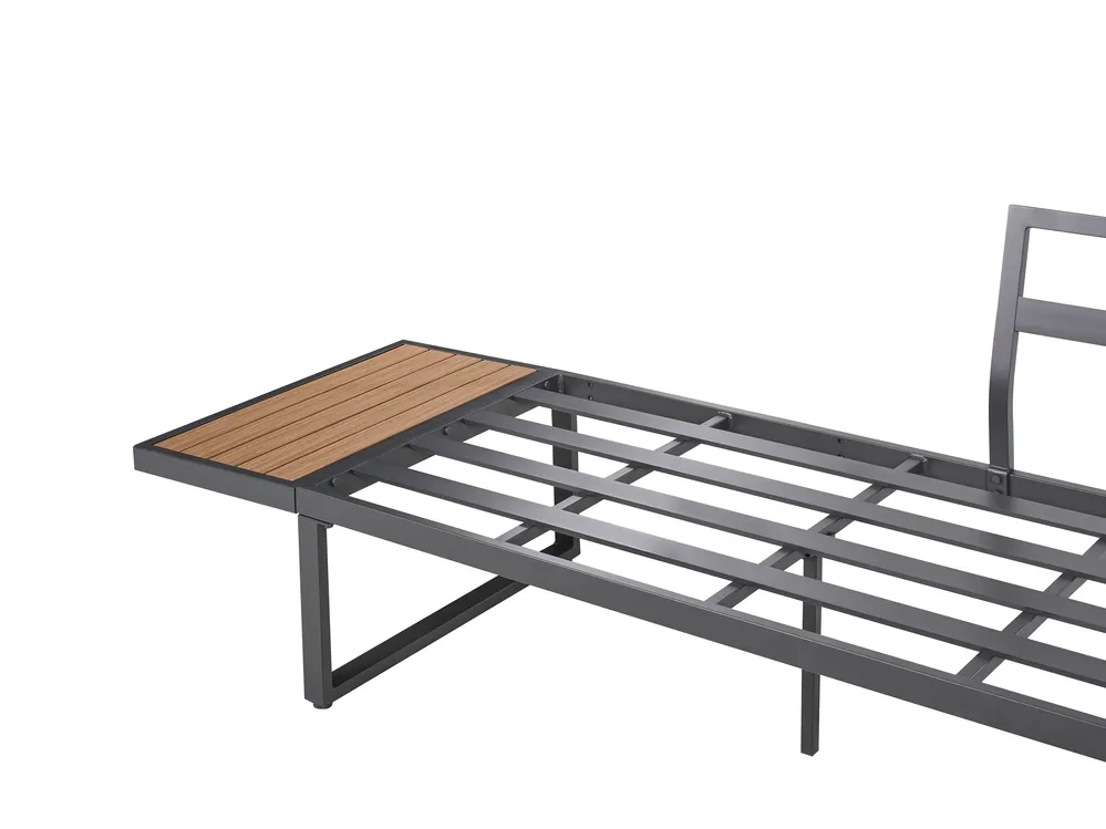 Hoekloungeset met tafel 4-zits PIENZA Lichtbruin/grijs linkszijdig_1003110