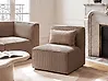 Sesselmodul LEMVIG Cord Dunkelbeige