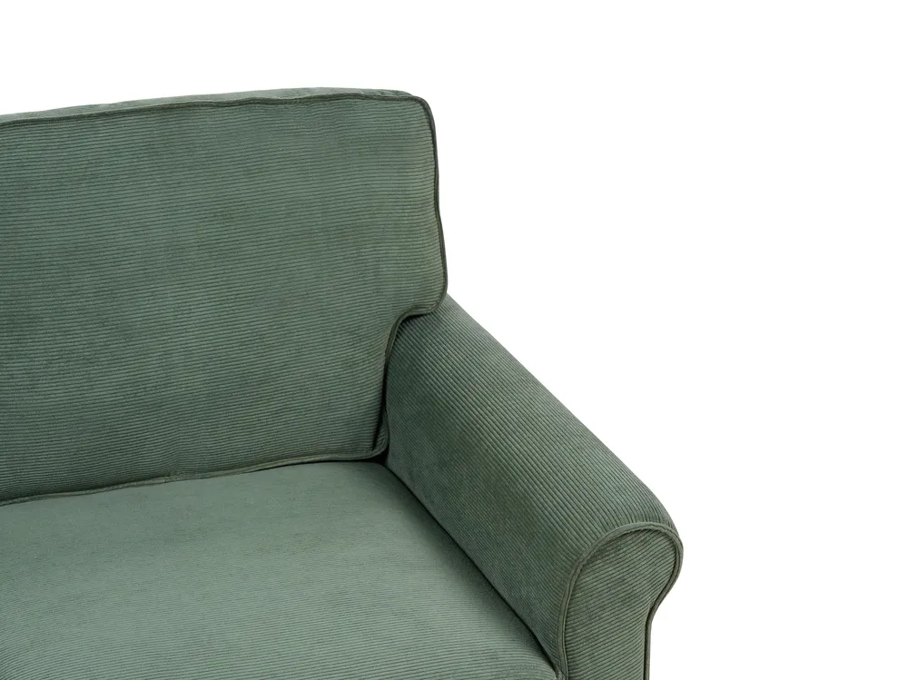 Sofa 2 Seater RONNEBY Corduroy Dark Green_901416