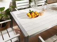 Garden Dining Set 6 Seater VERNIO White_760418