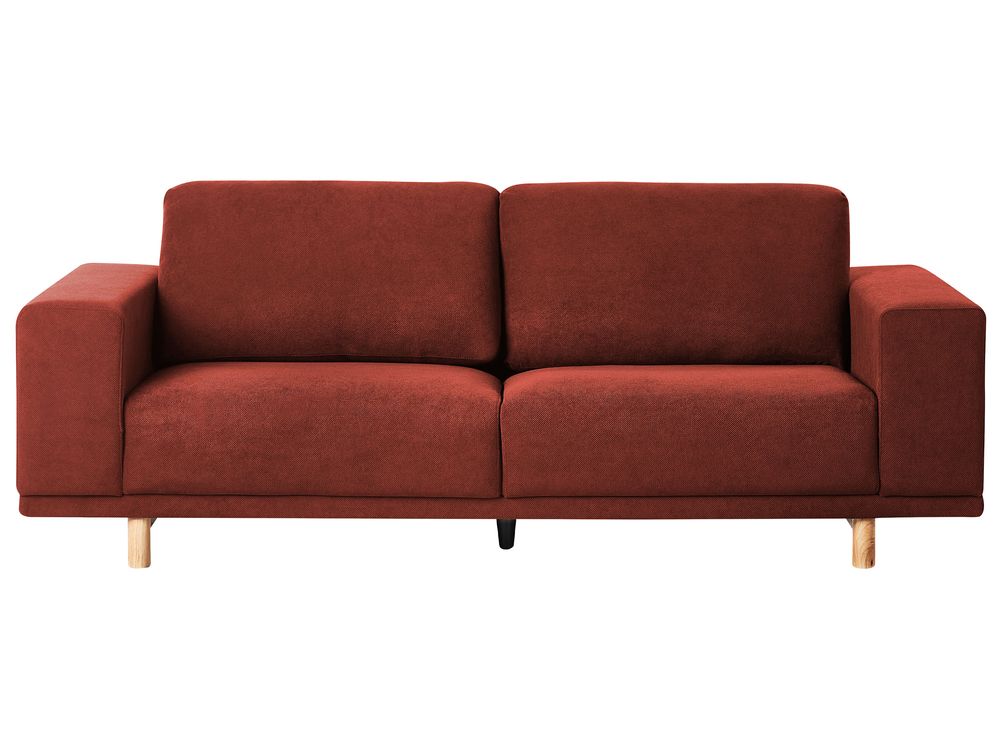 Sofa 3-znamenkasti NIVALA Tkanina Crveno