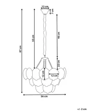 Kronleuchter BIGOTE Glas Messing_1005908