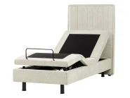 Adjustable Bed Fabric DUKE II 80 x 200 cm (EU Small Single) Beige_988329