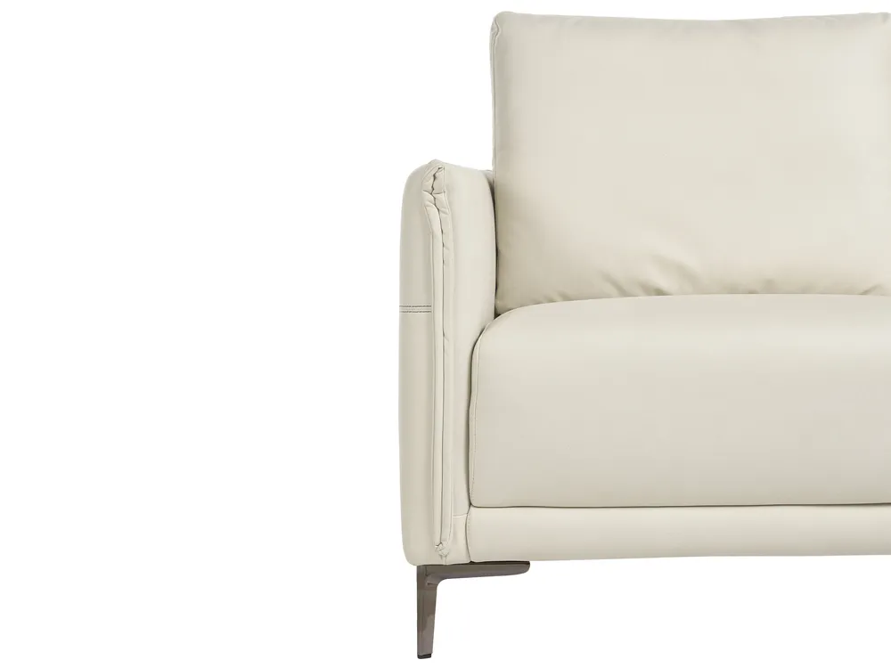Living Room Set 6 Seater CILENS Fabric Light Beige_1117302
