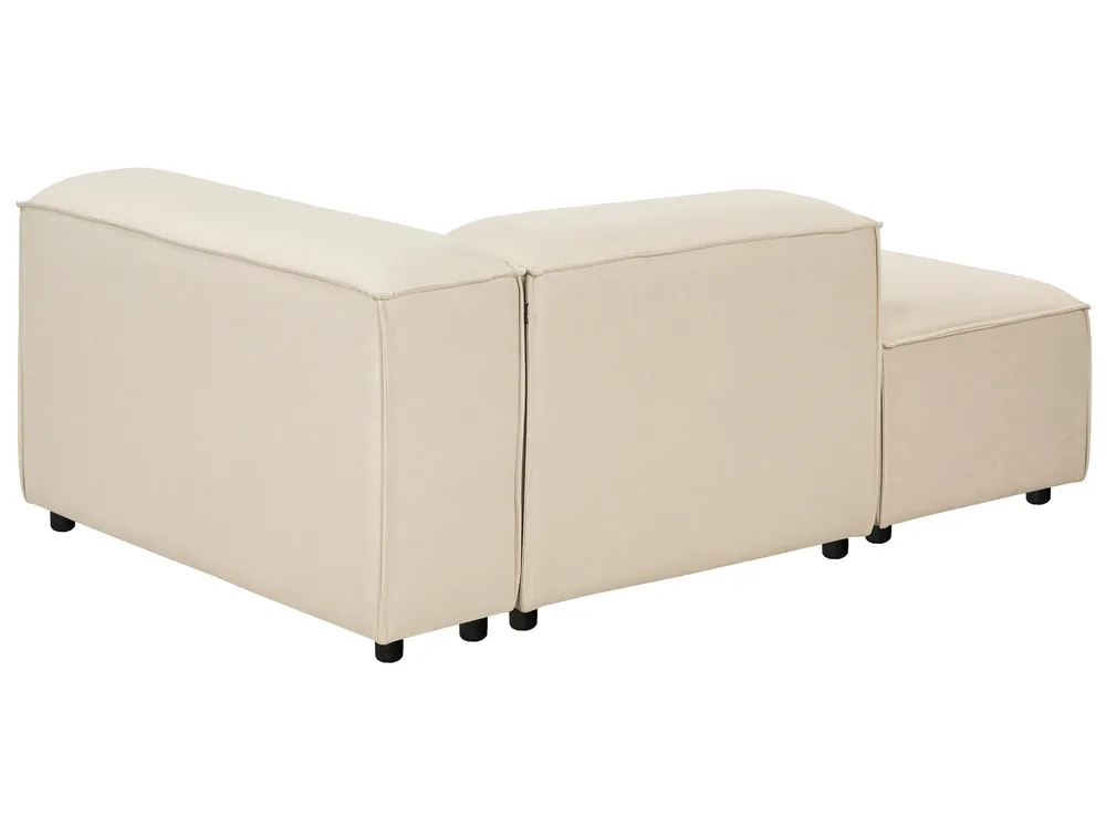 Rechtsseitige Chaiselongue ARDAL Stoff Beige_947796