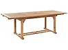 Ausziehbarer Gartentisch JAVA 160/220 cm 90 cm Akazienholz Hellbraun