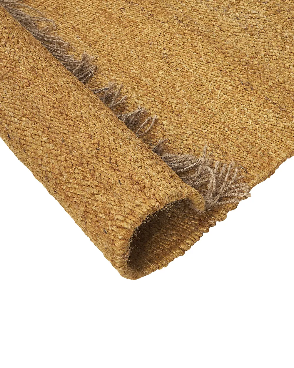 Teppich LUNIA Senfgelb 80 x 150 cm Jute_846340